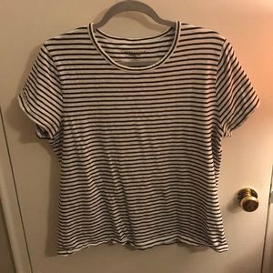 J.Crew Mercantile studio tee navy/white stripes